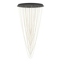 Pendelleuchte Eglo Trepuco 8 x 4,2 Watt LED Schwarz Messing 78 cm Pendellampe dimmbar