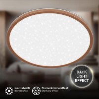 Deckenleuchte Briloner 22 Watt LED Sternenhimmel...