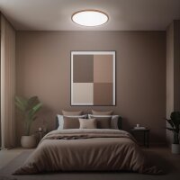 Deckenleuchte Briloner 22 Watt LED Sternenhimmel Deckenlampe Coffee 37,5 cm
