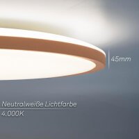 Deckenleuchte Briloner 22 Watt LED Sternenhimmel Deckenlampe Coffee 37,5 cm