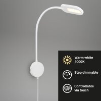 LED Wandleuchte Bettleuchte, Weiß, 6 Watt, 650lm,...