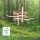 Briloner Vinka LED-Deckenleuchte Wellenform Schwarz-Holz 47,5cm 56W 3000K