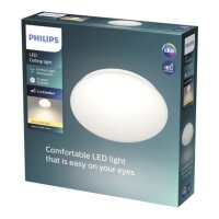 Deckenleuchte Philips Moire 10 Watt LED Deckenlampe 24 cm...