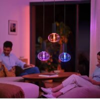 Philips Hue Leuchtmittel E27 6,5 Watt LED Smart Globe Ellipse RGBW 18,5 cm mundgeblasenes Glas