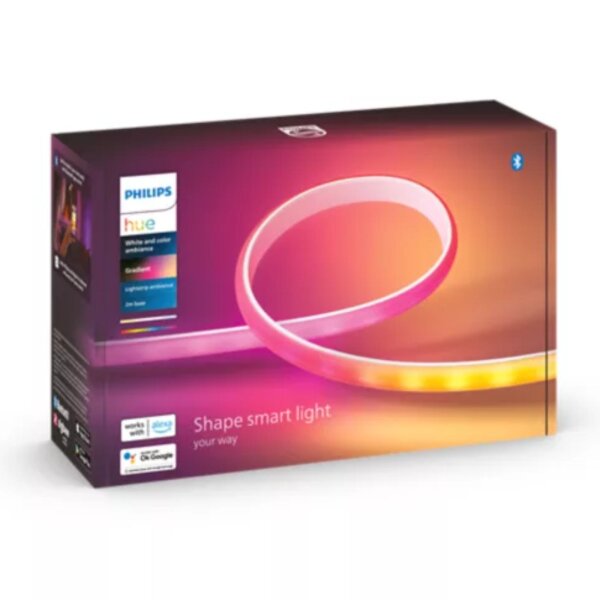 LED Band Philips HUE Gradient Lightstrip 20 Watt Smart 200 cm kürzbar RGBW Farbverlauf Netzteil