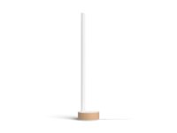 B-Kartonage! Philips Hue Tischleuchte White & Color Ambiance Gradient Signe 12 Watt LED Smart Home Tischlampe Weiß Holz