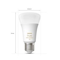 Philips Hue Leuchtmittel E27 8 Watt LED Doppelpack Smart CCT