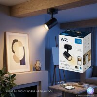 Strahler Philips WiZ Imageo GU10 5 Watt LED Spot Schwarz...