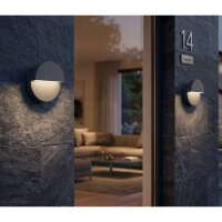 Außenleuchte Philips Valor 4,3 Watt LED IP44 Wandlampe Anthrazit 2700 K