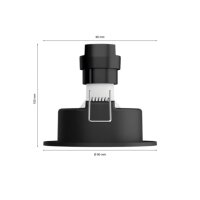 Einbauleuchte Philips HUE Milliskin GU10 4,2 Watt LED Smart Spot Aluminium