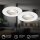 LED Einbauspots, Weiß, Bohrloch 6,8 cm, 2x4,9W, 480lm, 3000K, dimmbar, Ø 9 cm – Briloner