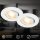 LED Einbaulampen, Weiß, Bohrloch 6,8 cm, 2x5W, 450lm, 3000K, schwenkbar, Ø 8 cm – Briloner