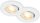 LED Einbaulampen, Weiß, Bohrloch 6,8 cm, 2x5W, 450lm, 3000K, schwenkbar, Ø 8 cm – Briloner