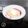 LED Einbaulampen, Weiß, Bohrloch 6,8 cm, 2x5W, 450lm, 3000K, schwenkbar, Ø 8 cm – Briloner