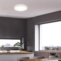 Deckenleuchte Briloner 18Watt LED 29 cm Rund Deckenlampe 4000K flack Backlight