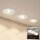 LED Einbauleuchten 3er Set Weiß, 3x GU10 4,7W, 3000K 350lm, schwenkbar, Ø8cm – Briloner