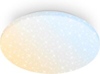 Sternenhimmel Briloner 24 Watt LED Fernbedienung 2600 Lumen dimmbar CCT Deckenlampe 34 cm