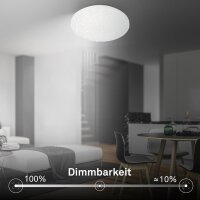 Sternenhimmel Briloner 24 Watt LED Fernbedienung 2600 Lumen dimmbar CCT Deckenlampe 34 cm