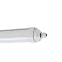 Feuchtraumleuchte Eglo Expert Easy Fix 22,5 Watt LED 112 cm Deckenlampe Grau IP65 IK10 Durchgangsverdrahtung