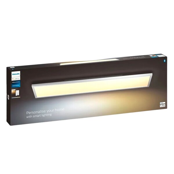 Deckenleuchte Philips HUE Aurelle Panel Smart 120 x 30 cm Dimmschalter 39 Watt LED