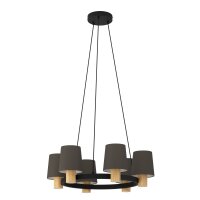 Pendelleuchte Eglo Edale 70 cm Pendelleuchte Holz...