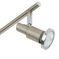 6-flammiger Deckenstrahler Cool, Nickel matt, 6x3W – Briloner