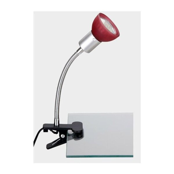 Briloner  Ledo LED rot Klemmspot Leselampe