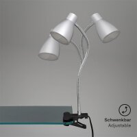 Klemmleuchte, Titanfarbig, 3 Watt, 28,5 cm – Briloner