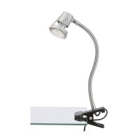 Klemmleuchte, Titan / Chrom, 3 Watt, 36 cm – Briloner