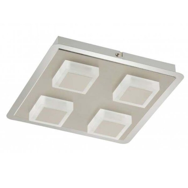 Briloner  Metallo LED Deckenlampe Quadratisch