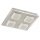 LED Deckenleuchte Metallo, Aluminium, Chrom, 4x5W, 3000K, IP20, 28 x 28 cm – Briloner