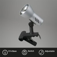Briloner  titan grau Klemmleuchte Klemmlampe