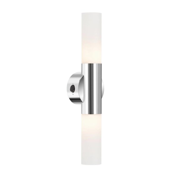LED Wandleuchte Splash, Chrom / Weiß, 2x9W (exkl.), 6 x 33 cm – Briloner