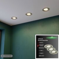 Briloner  Prisma Fit LED nickel Einbauspots