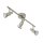 3-flammiger Deckenspot Prisma Leuchten, Nickelmatt, 3x3W, 47,5 x 12 cm – Briloner
