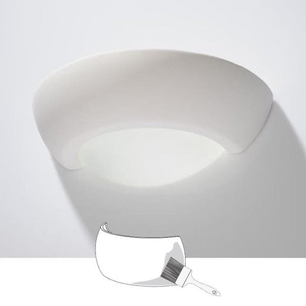 Wandleuchte Sollux 34,90 bemalbar, € Wandlampe Virgo Keramik