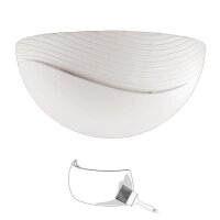 Wandlampe Pola, Weiß, 60 Watt, E27-Fassung, Keramik, 32 x 32 cm – Sollux