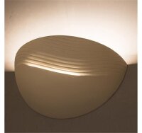 Wandlampe Pola, Weiß, 60 Watt, E27-Fassung, Keramik, 32 x 32 cm – Sollux
