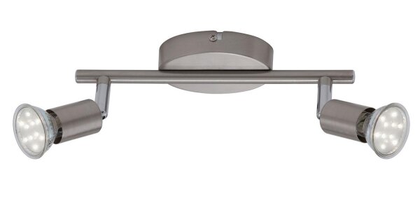 Strahler Briloner Simple LED Spot Deckenleuchte Nickelmatt