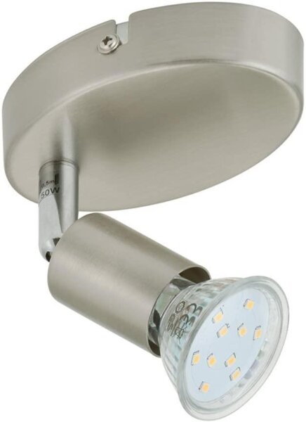 Wandstrahler Simple, Nickelmatt, 3 Watt, 8 x 6,5 x 10, cm – Briloner