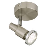 Wandstrahler Cool, Matt-Nickel, 3 Watt, schwenkbar,...