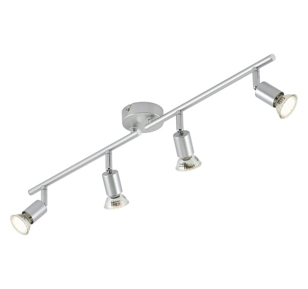 Briloner  Picco LED Deckenlampe 4-flammig Spot Schwenkbar Strahler Titanfarbig