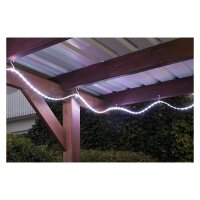 LED-Stripe, RGB, 500 cm, 24 Watt, dimmbar, mit Fernbedienung, RGB-Farbwechsel, IP44 – Briloner