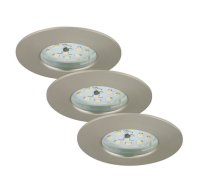 Briloner  Attach LED Downlight 3er Set Nickelmatt...