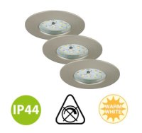 Briloner  Attach LED Downlight 3er Set Nickelmatt Deckenlampe