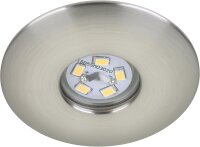 Einbauleuchte Briloner 1,8 Watt LED Nickelmatt IP44...