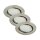 LED Einbauleuchten Downlight Attach, Nickelmatt, Bohrloch 6,8 cm, 3x5W, 3000K – Briloner