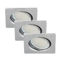 LED Einbauleuchten Downlight Attach, Aluminium, Bohrloch 6,8 cm, 3x5W, 3000K – Briloner