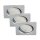 LED Einbauleuchten Downlight Attach, Aluminium, Bohrloch 6,8 cm, 3x5W, 3000K – Briloner