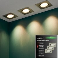 LED Einbauleuchten Downlight Attach, Nickelmatt, Bohrloch...